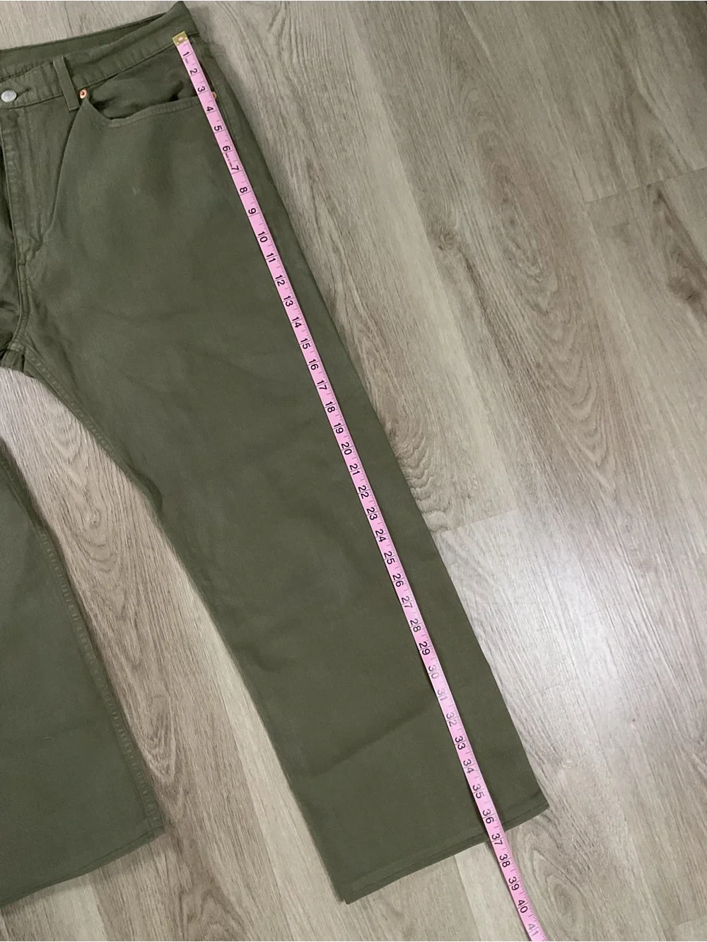 Levi's 505 Olive Green Utility Pants (Tailored) 36x34